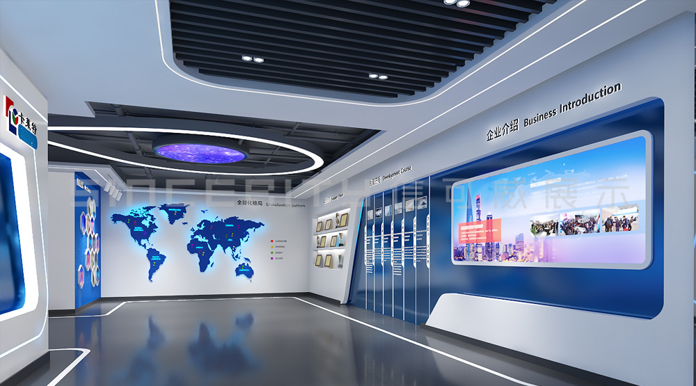 卡萊特科技通信企業(yè)展廳設計